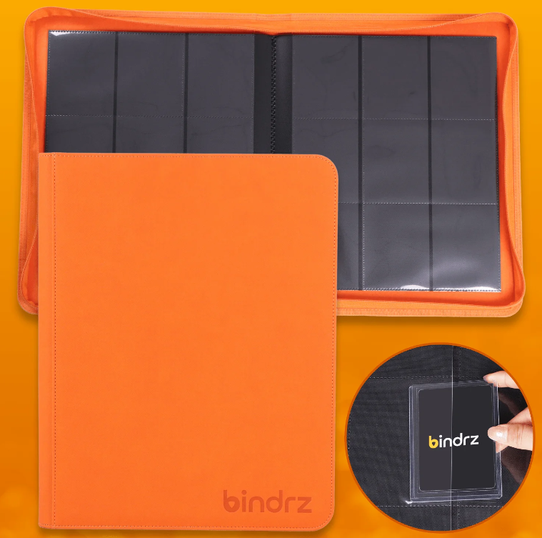 Bindrz 9 Pocket 252 Top Load Orange Binder