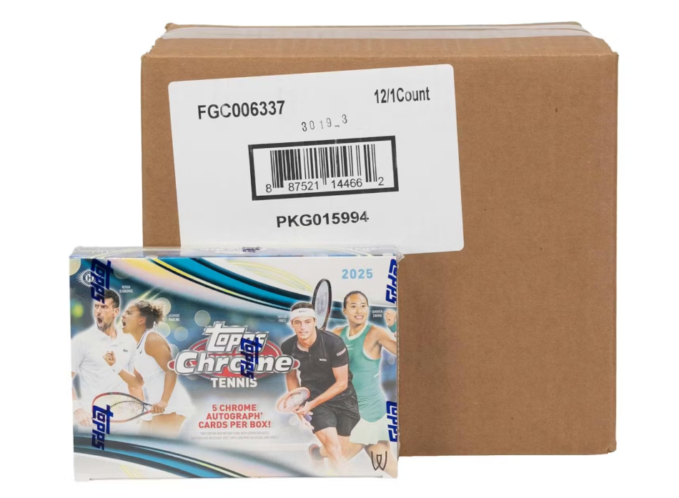 2025 Topps Chrome Tennis Breakers Delight Hobby Box Case
