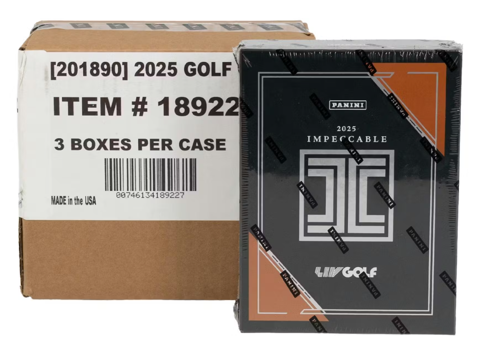 2025-26 Panini Impeccable LIV Golf Hobby Box Case