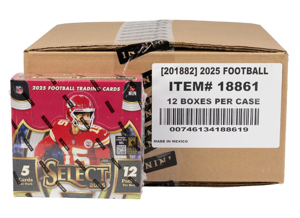 2025 Panini Select Football Hobby Box Case