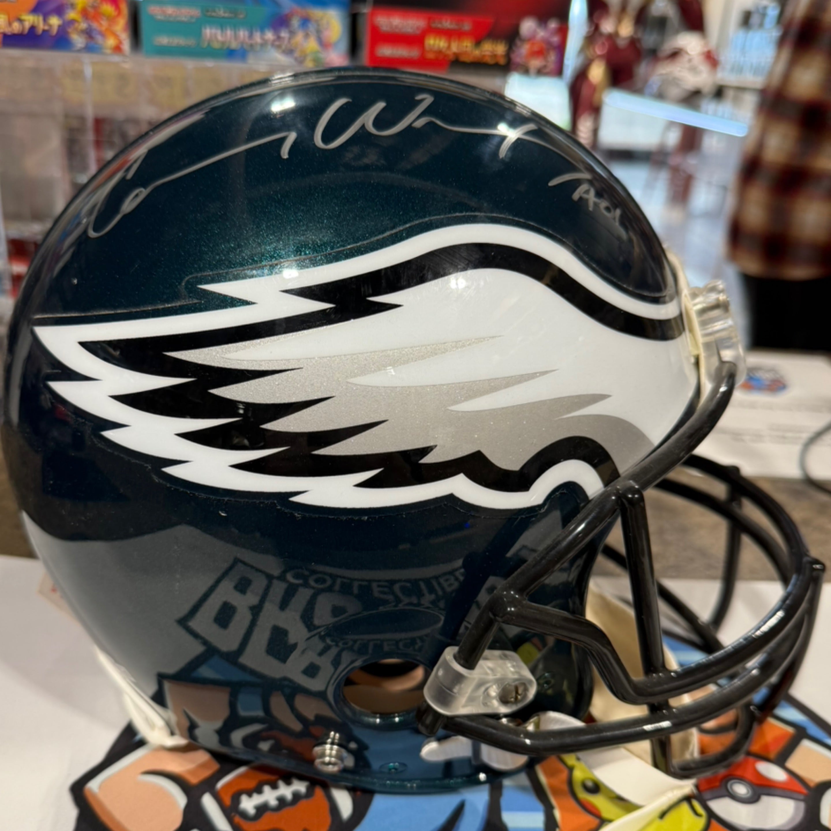 Carson Wentz Autographed Eagles Helmet