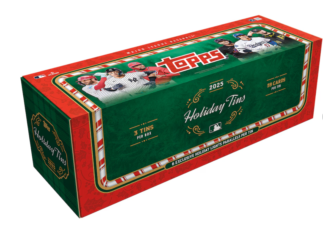 2025 Topps Baseball Holiday Tins Box (3 Tins)