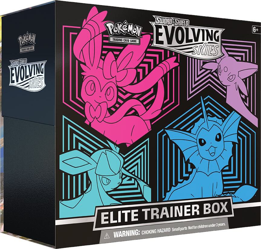 Pokémon TCG: Evolving Skies (SWSH07) Elite Trainer Box (Box Art May Vary)