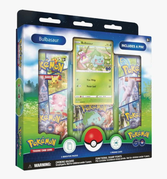 Pokémon TCG: Bulbasaur Pokémon Go Pin Box