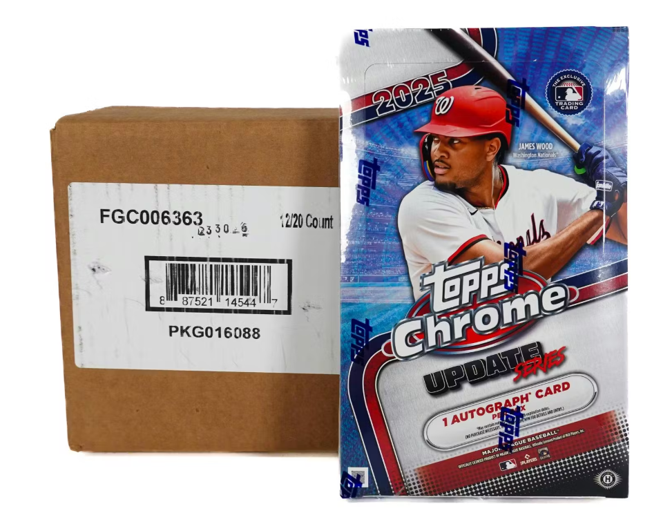 2025 Topps Chrome Update Series Hobby Box Case