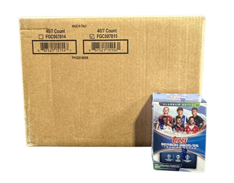 2025-26 Topps UEFA Champions League Flagship Value Box Case