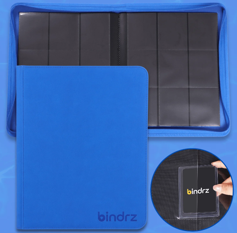 Bindrz 9 Pocket 252 Top Load Blue Binder