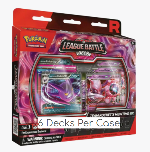 Pokémon TCG: Team Rocket's Mewtwo EX League Battle Deck Case