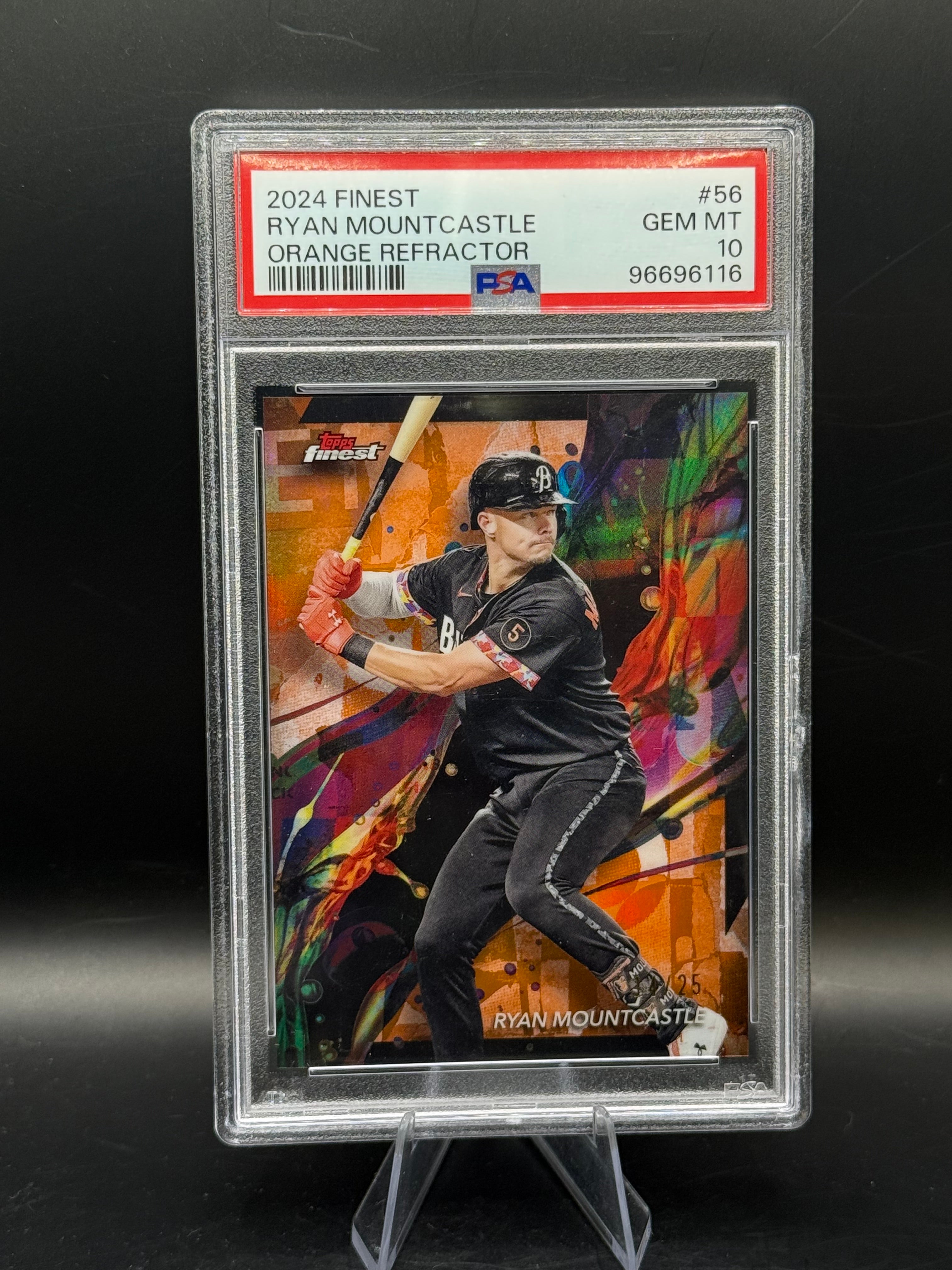 2024 Finest #56 Ryan Mountcastle Orange Refractor /25 PSA 10